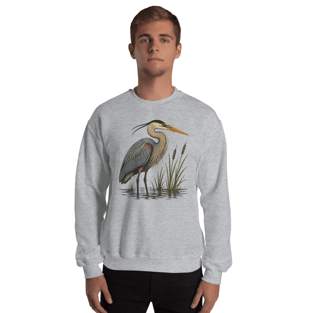 Great Blue Heron Crewneck